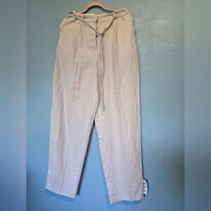 Topshop Belted Womens Pants Blush Pink Size 8 New